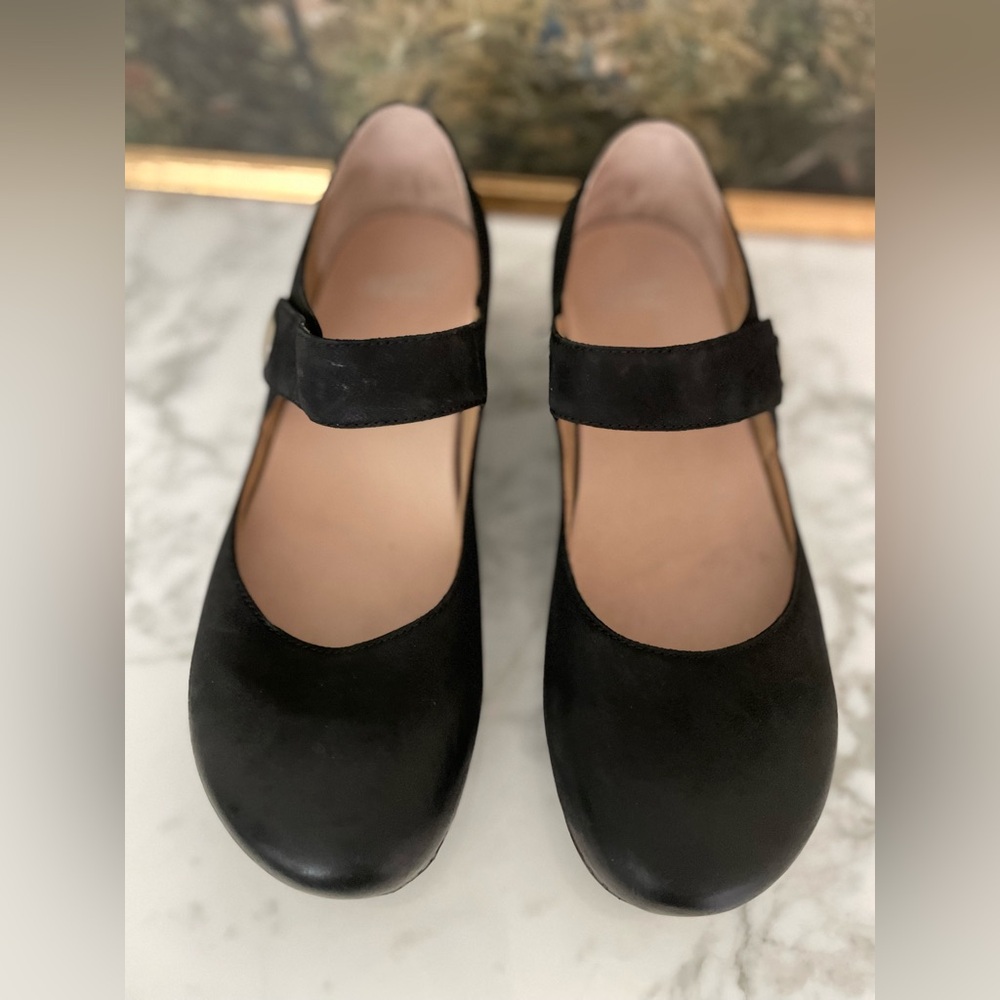 Dansko Beatrice Mary Jane Black Burnished Leather Size 40 - Picture 5 of 11
